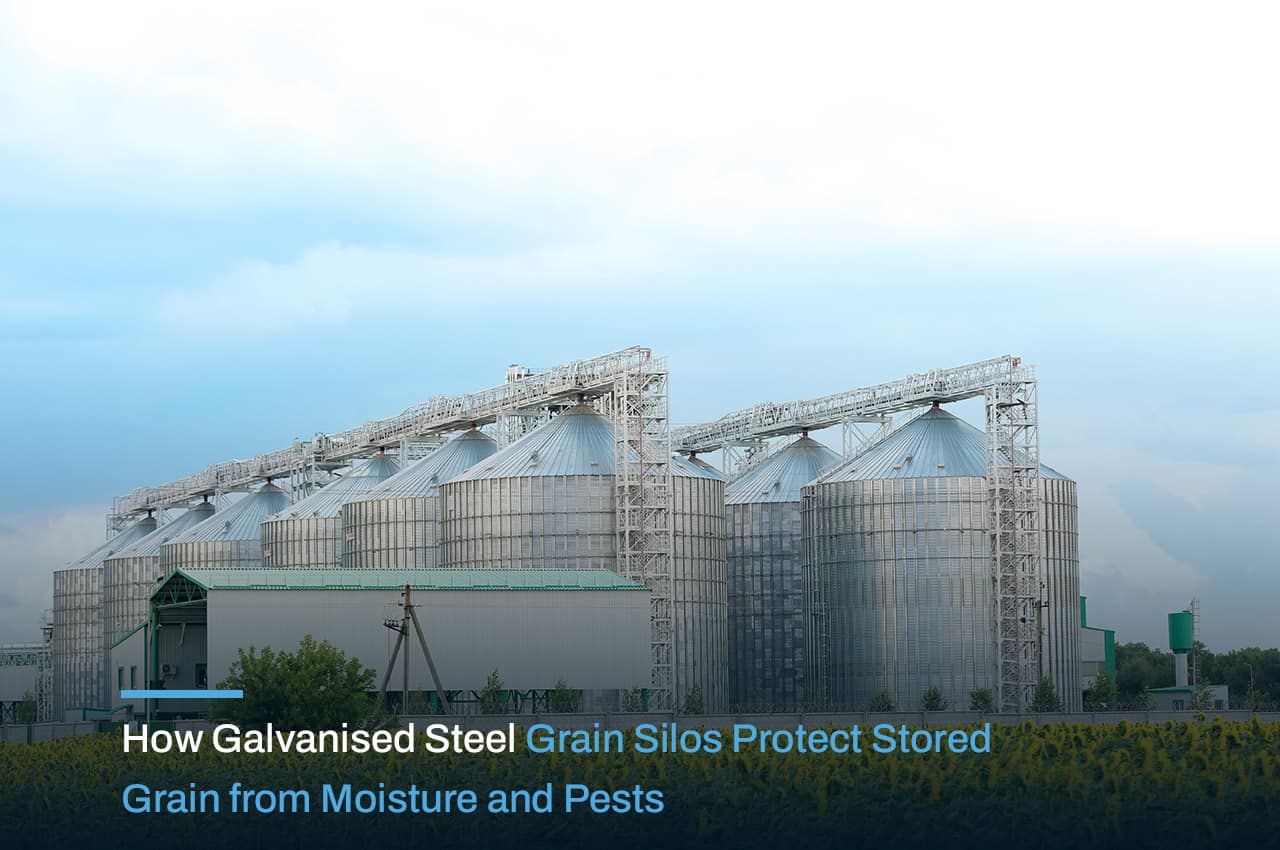 How Galvanised Steel Grain Silos Protect Stored Grain from Moisture and Pests
