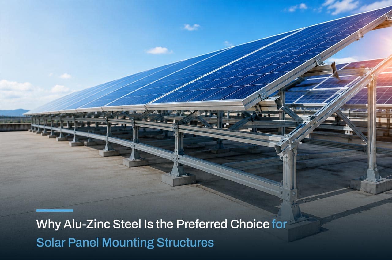 Why Alu-Zinc Steel Is the Preferred Choice for Solar Panel Mounting Structures