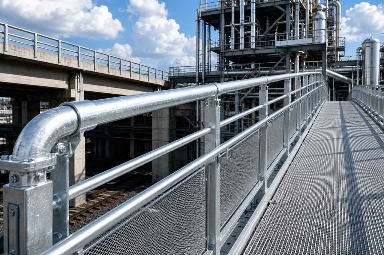 Why Alu-Zinc Steel Handrails Are Ideal for Public and Industrial Infrastructure