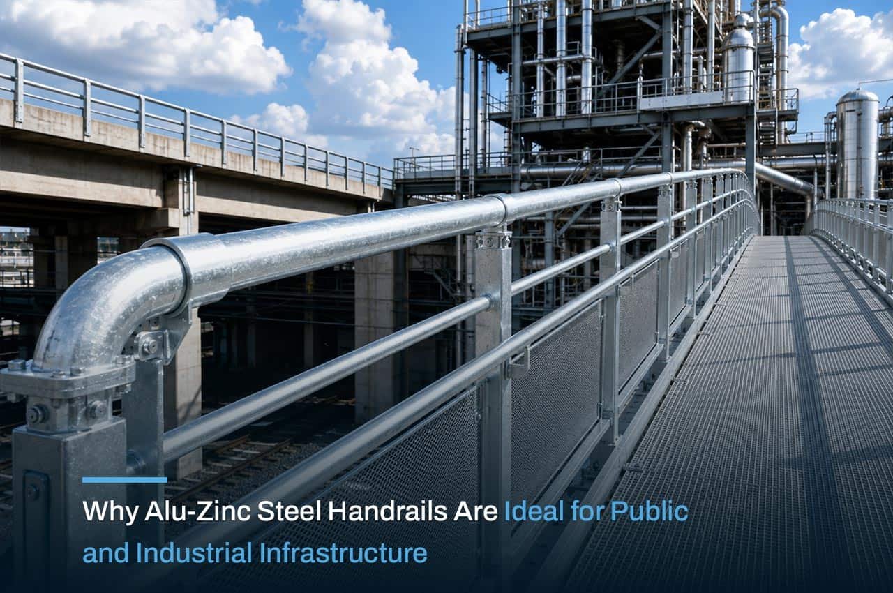 Why Alu-Zinc Steel Handrails Are Ideal for Public and Industrial Infrastructure
